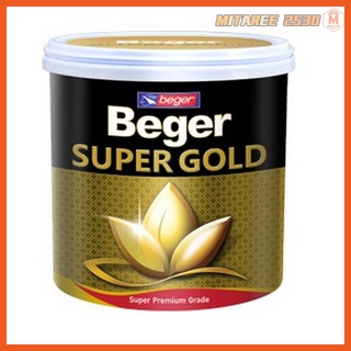 สีน้ำอะครีลิครองพื้น (สีเหลืองประกายของสีทอง)Beger SUPER GOLD A/P1002