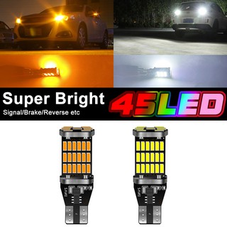 1 ชิ้น 45LED ไฟหรี่ ไฟถอยLED 45SMD ขั้วT10/T15 12Vสว่างมาก ไฟส่องป้ายทะเบียน ไฟส่องแผนที่ ไฟเลี้ยว สว่างมาก