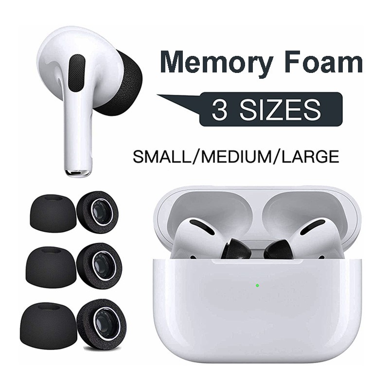 memory foam ear tips for apple airpods pro