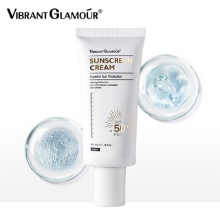 Vibrant GLAMOUR Sunscrean ครีมบํารุงผิว SPF50+ ไวท์เทนนิ่ง ป้องกันรังสียูวี ให้ความชุ่มชื้น 50 กรัม