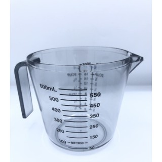 ถ้วยตวงพลาสติก แบบมีหูจับ 600 ml**สินค้าพร้อม่สง