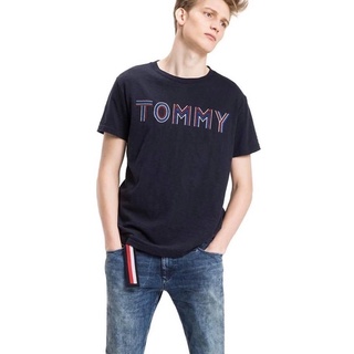 TM👕TOMMY เสื้อยืดคอกลมแขนสั้นแบรนด์⛔️ราคารวมค่าจัดส่งต่ะ⛔️