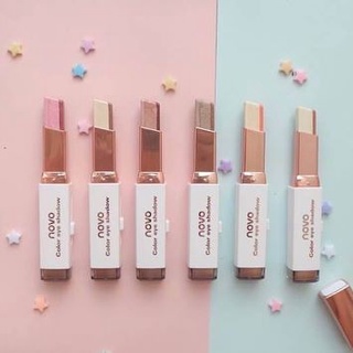 พร้อมส่ง Novo eyeshadowstick 2color in1( ไม่เกิน 12 แท่ง )