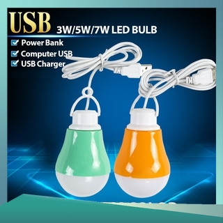 12 W / 9 W / 7 W / 5 W / 3w หลอดไฟ Led ประหยัดพลังงานพร้อมตะขอและสาย Usb