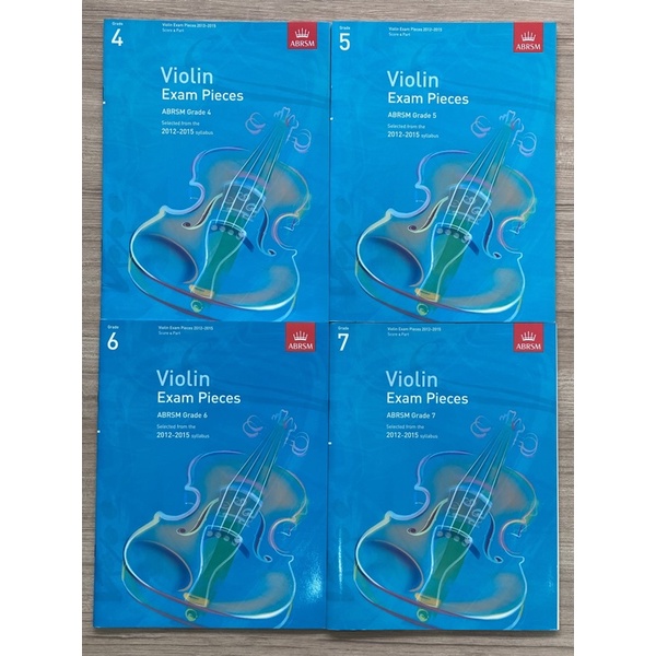 ชิ้นสอบไวโอลิน 2012 - 2015 Score & Part Grade 4 - 7