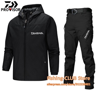 Daiwa เสื้อแจ็กเก็ต เสื้อกีฬา มีฮู้ด แบบบาง กันน้ํา เหมาะกับใส่ตกปลากลางแจ้ง แฟชั่นฤดูใบไม้ผลิ และฤดูใบไม้ร่วง สําหรับผู้ชาย