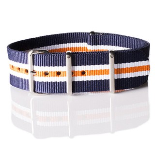 สายนาโต้ nato strap รุ่น Navy White Orange