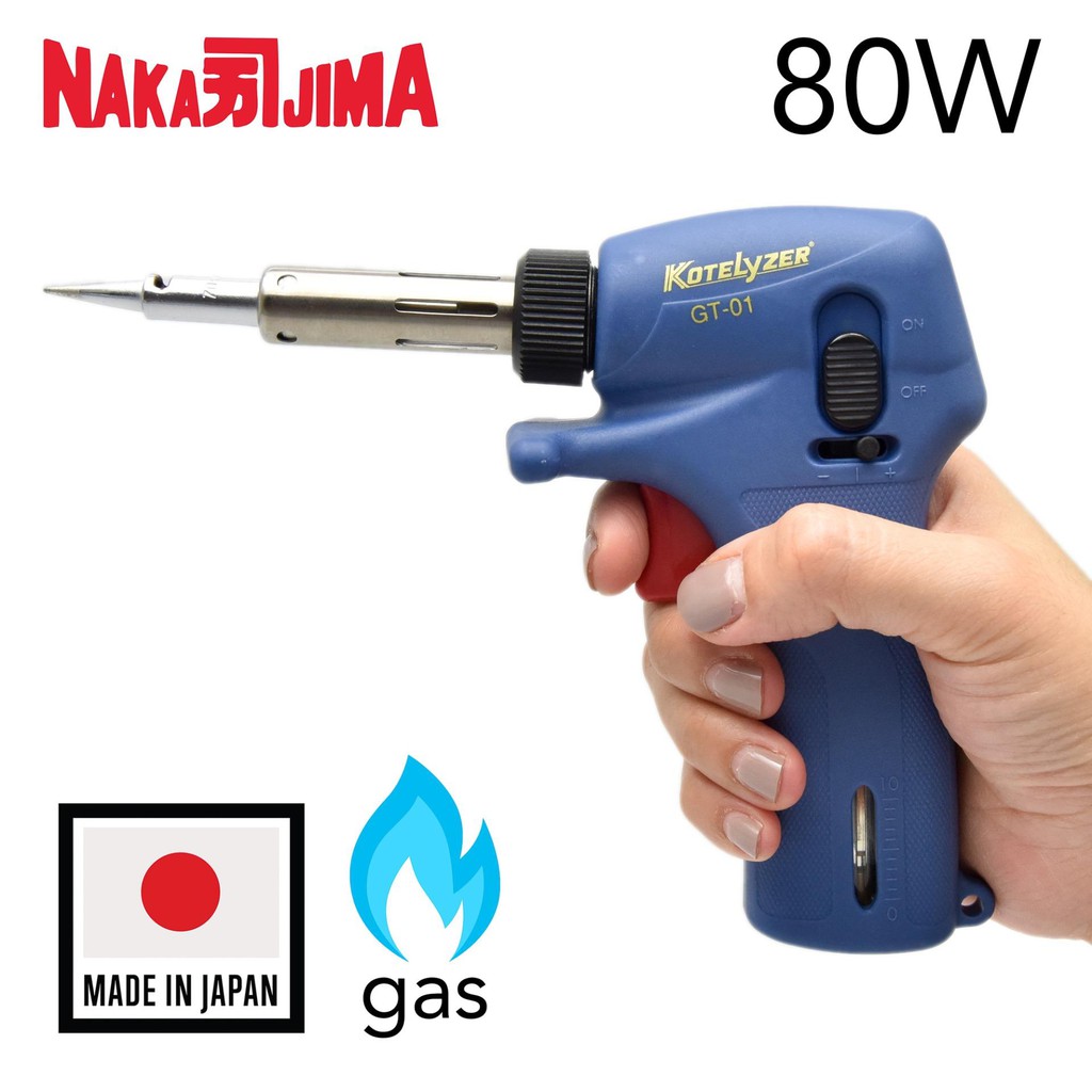 Nakajima Kotelyzer GT-01 หัวแร้งแก๊ส เทียบเท่า 80W จุดออโต้ ผลิตญี่ปุ่น คุณภาพสูง Made in Japan (หัว