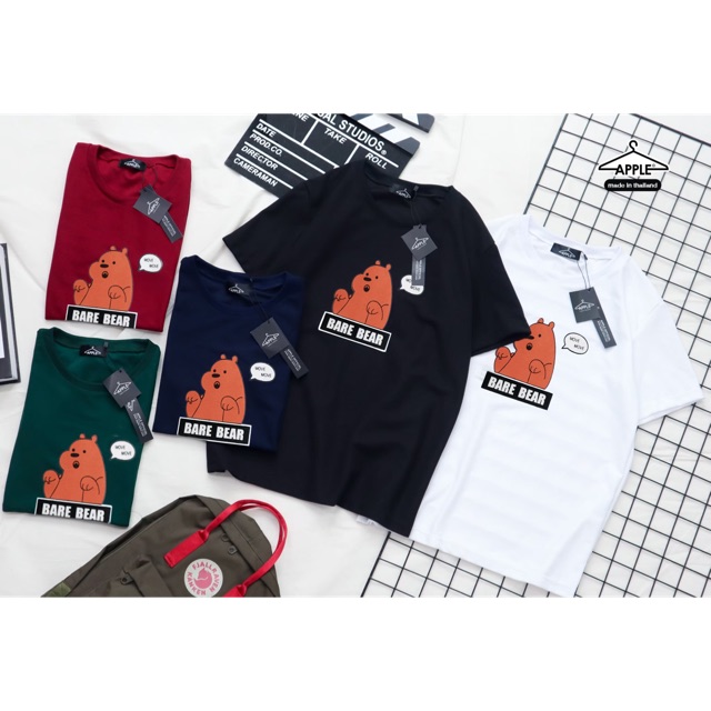 เสื้อยืด ลาย กริซลี่ (กริซ) Grizzly Bear 3หมีจอมป่วน วีแบร์ๆ Bare Bears