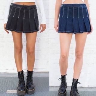 preorder brandy melville maliyah denim skort