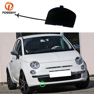 【ขายดี】ฝาครอบตะขอลากจูง ติดกันชนหน้ารถยนต์ คุณภาพสูง สําหรับ FIAT 500 500C (312) 2007-2015