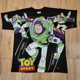 TOY STORY BUZZ LIGHT-YEARS VS WOODY BOOTLEG OVERPRINT CARTOON MOVIE เสื้อลายการ์ตูน เสื้อลายหนัง