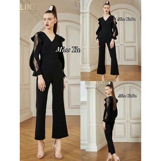 Jumpsuit คอวี (โค้ดช้อปฟรี 130 บาท)