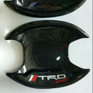 เบ้ารองมือเปิด​  เบ้ากลม​  เบ้ากันรอยขีดข่วน​ Chr  kevlar carbon ลาย​ trd