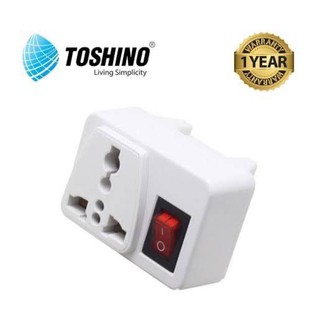 Toshino ปลั๊กแปลง 2 ขาแบน รุ่น CO-6S Travel Adapter