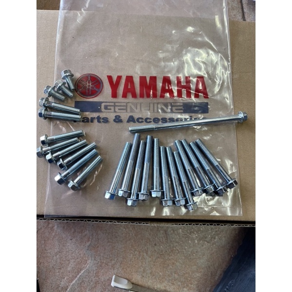 Yamaha sport 100 y100 y-100 ฝาครอบสกรูเครื่องยนต์ Enjin Skru ปลอกสกรูแบบเต็มเครื่องยนต์ t8