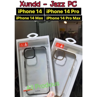 XUNDD Jazz PC series เคส PC ใส ขอบโครเมี่ยม สำหรับ iPhone 14 / 14 Pro / 14 Max / 14 Pro Max