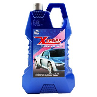 Car care solution BLUE POWER X-SERIES FOAMING CAR WASH 1L Car accessories Hardware hand tools น้ำยาดูแลรถยนต์ แชมพูล้างร