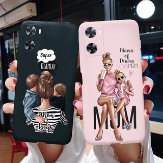 เคสโทรศัพท์มือถือ ซิลิโคนนิ่ม TPU กันรอย ลาย Super Mom Baby แฟชั่น สําหรับ OPPO A57 4G 2022 A57 4G CPH2387