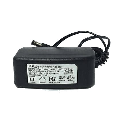Adapter กล้องวงจรปิด ยี่ห้อ DVE 12V, 1A สินค้าไม่ได้บวกVAT