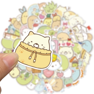 สติกเกอร์ไวนิล PVC ลาย Sumikko Gurashi สําหรับตกแต่งกระเป๋าเดินทาง แล็ปท็อป DIY จํานวน 50 ชิ้น