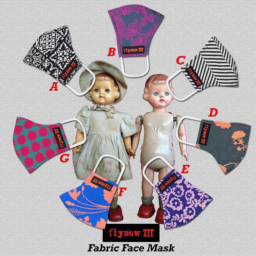 FLYNOW หน้ากากผ้า Flynowiii Fabric Face Mask 7 วัน 7 ลาย ใส่ได้ไม่ซ้ำ ...