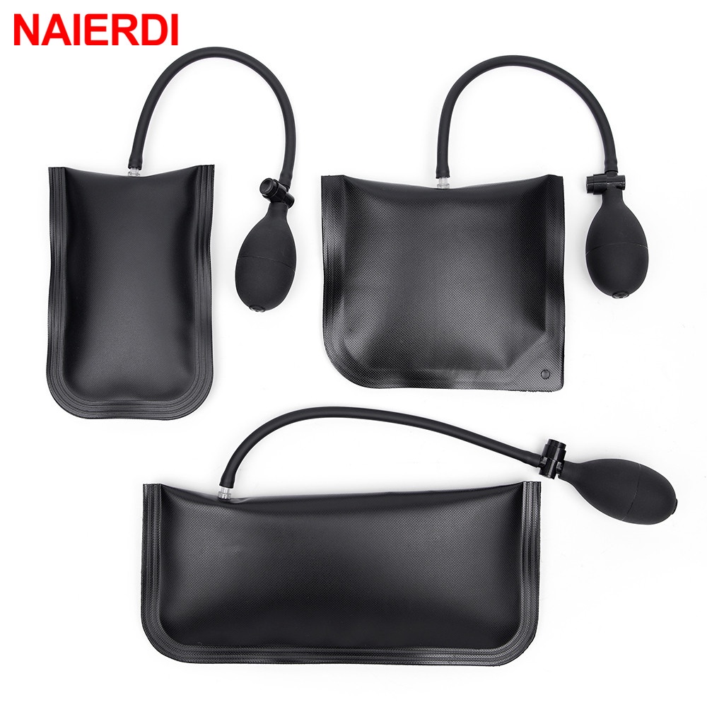 Naierdi 3 ขนาด Commercial เกรด Air Wedge กระเป๋าปั๊ม Professional Leveling Kit ปั๊ม Wedge Locksmith เครื่องมือมือ Auto Wedge ถุงลมนิรภัย