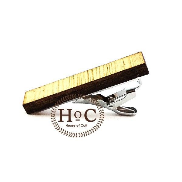 Houseofcuff Pin Tie Clip Tie Slim WOOD BRIGHT PIN TIE SLIM
