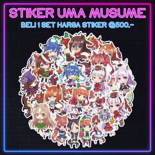 สติกเกอร์ ลายการ์ตูนอนิเมะ Uma Musume ddu-du สําหรับติดตกแต่ง