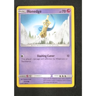 Honedge Basic 93/236 ฮิโตทซึกิ Pokemon Card (Normal) ภาษาอังกฤษ