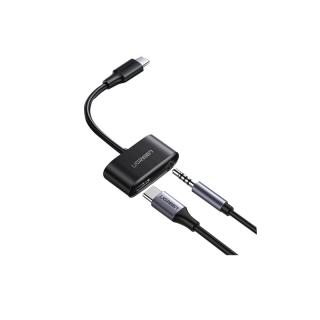 โปรโมชั่น : UGREEN 2 in 1 อะแดปเตอร์สายเคเบิล แยกพอร์ตเสียบ ประเภท C 3.5 มิลลิเมตร สำหรับ Huawei P20