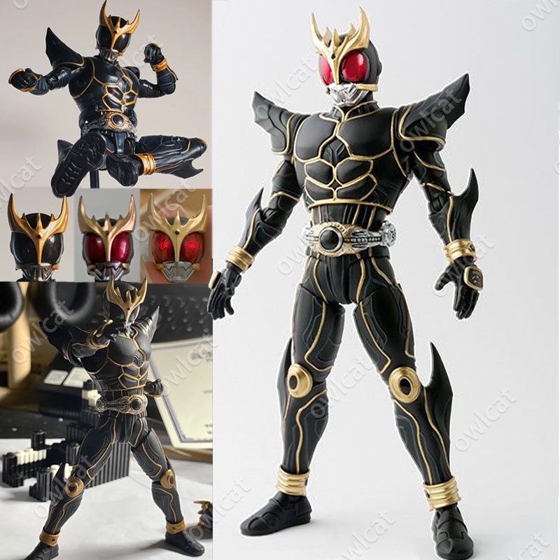 โมเดลฟิกเกอร์ Kamen Rider Kuuga Ultimate Form LED SHF SHINKOCCHOU SEIHOU 15cm Masked Rider Action Figure Dark / Red Eyes S.H.Figuarts Godai Yusuke Packed in Box Model