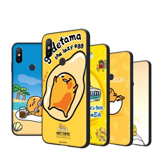 เคสนิ่ม ลายไข่ขี้เกียจ Gudetama WI-57 สีดํา สําหรับ iPhone 5S 5 7 6S 8 11 XR 6 Plus Pro Max SE