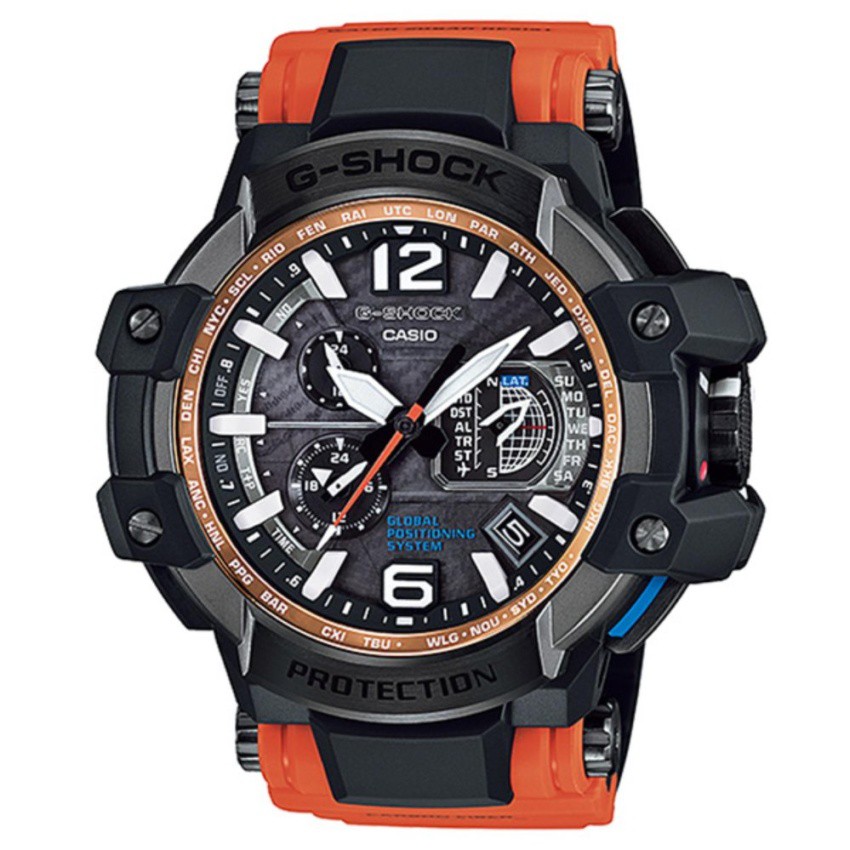 Casio G-Shock นาฬิกาข้อมือผู้ชาย สายเรซิ่น รุ่น GPW-1000-4A - สีส้ม