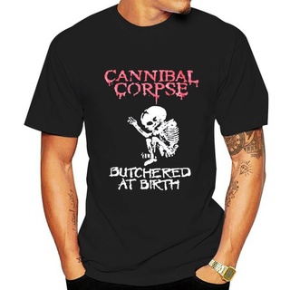 เสื้อยืด พิมพ์ลาย CANNIBAL CORPSE BUTCHERED AT BIRTH สีดํา สําหรับผู้ชายS-5XL