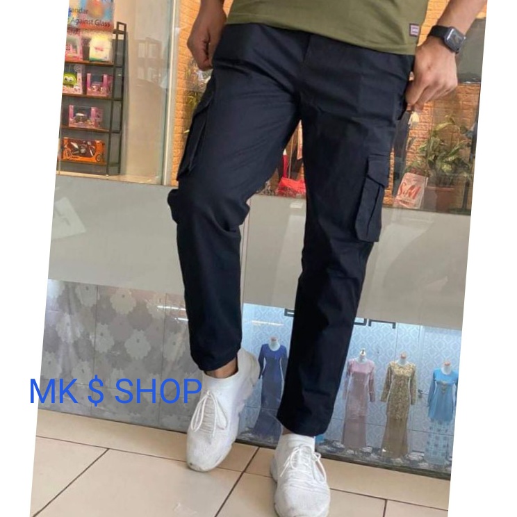 6 POCKET SLACK PANTS CARGO SLACK PANTS JOGGER UNISEX SLACK SLIM FIT
