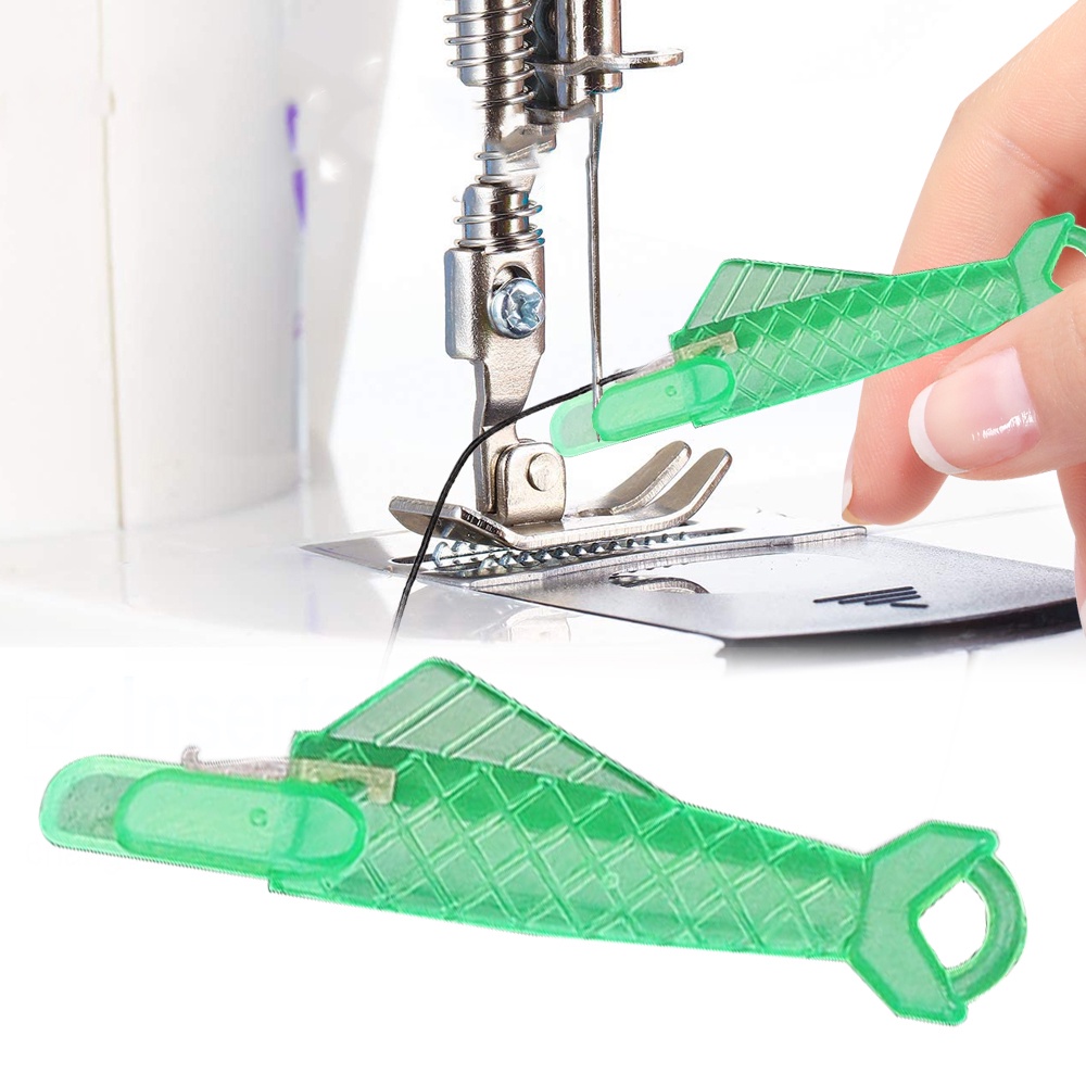 จักรเย็บผ้า，20pcs Automatic Needle Threader for Sewing Machine with Hook Stitch Mini Portable ertion Tool Quick Changer