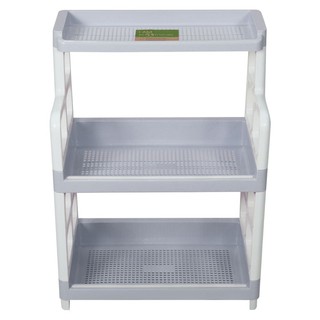 ชั้นวางอเนกประสงค์ 2 ชั้น+ชั้นลอย API ECO ฟ้า  KITCHEN RACK PLASTIC 2TIER+1TIER API ECO BLUE