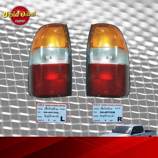 ไฟท้าย MITSUBISHI STRADA รุ่น 3 สี (ส้ม-ขาว-แดง) ตราเพชร (Diamond) (เฉพาะเสื้อไฟ) [เลือกซ้าย-ขวาในตัวเลือก]