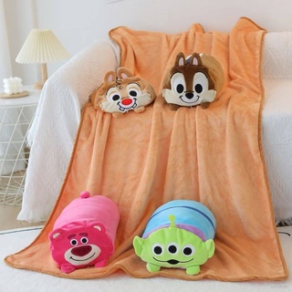 Ply Chip Dale Alien Lotso Nap หมอนผ้าห่ม ผ้าสักหลาด 2 in 1 สําหรับเครื่องปรับอากาศ