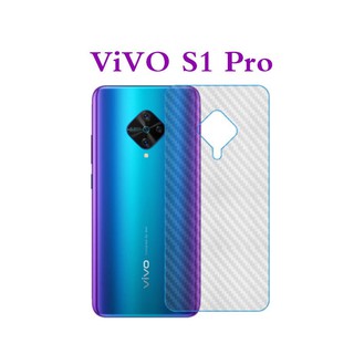 Vivo S1 Pro  Vivo S1 Vivo V17 Pro Vivo V15 Pro Vivo V15  Vivo V17  mobile phone back cover protective film 3D soft non-slip carbon fiber back film