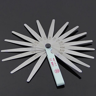 1set Useful Metric Feeler Gauge Gap Filler Thickness Measurement Tool 17 Blades