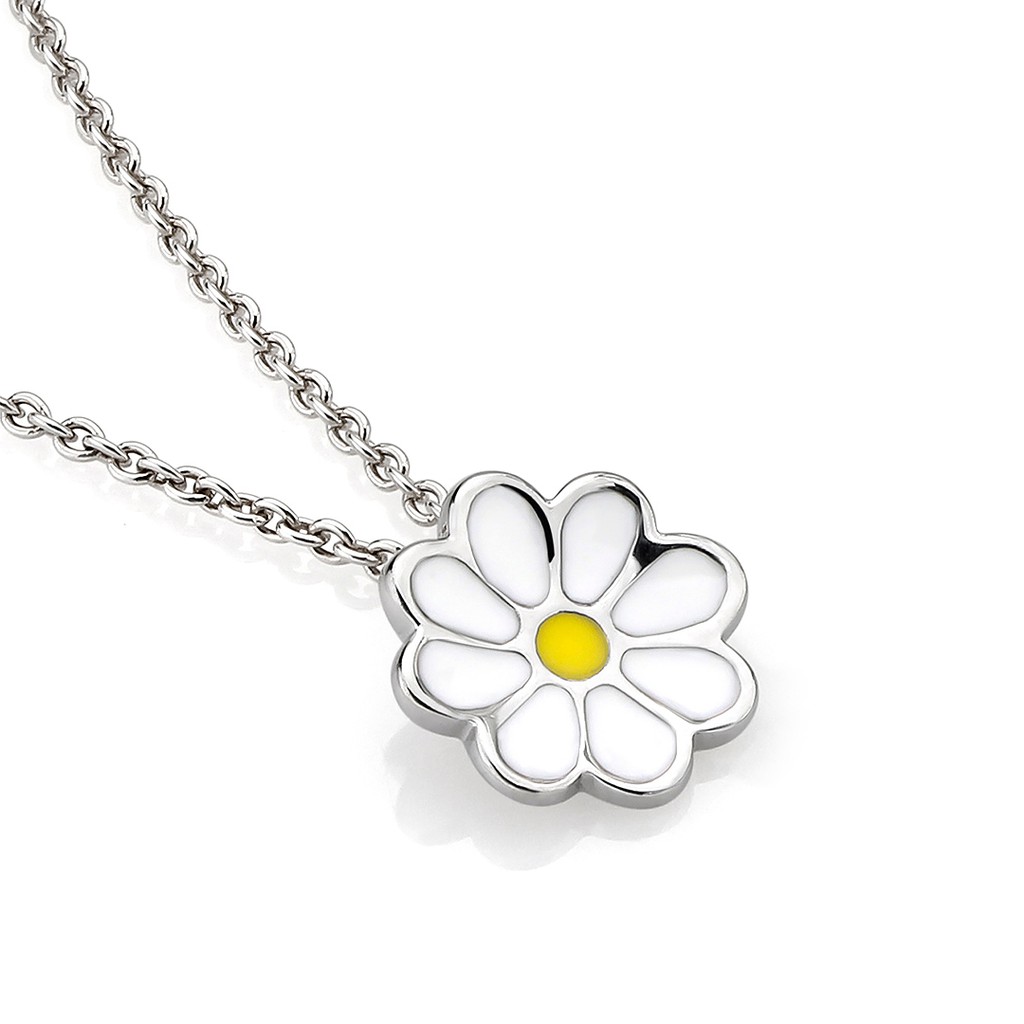 Twinkle Time Jewelry สร้อยคอเงินแท้ 92.5% สำหรับเด็กเเละผู้หญิง รุ่น Dancing Daisy Necklace