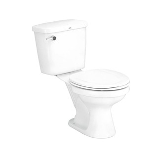 สุขภัณฑ์ 2 ชิ้น COTTO C186 6L สีขาว 2-PIECE TOILET C186 6L WHITE