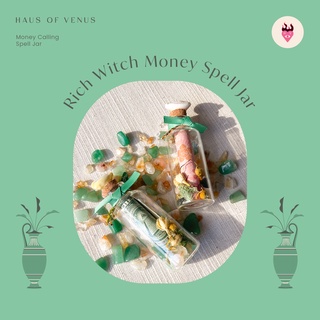 💵เครื่องรางเรียกเงิน Rich Witch Money Spell Jar  เสริมดวงการเงิน ค้าขาย ร่ำรวย