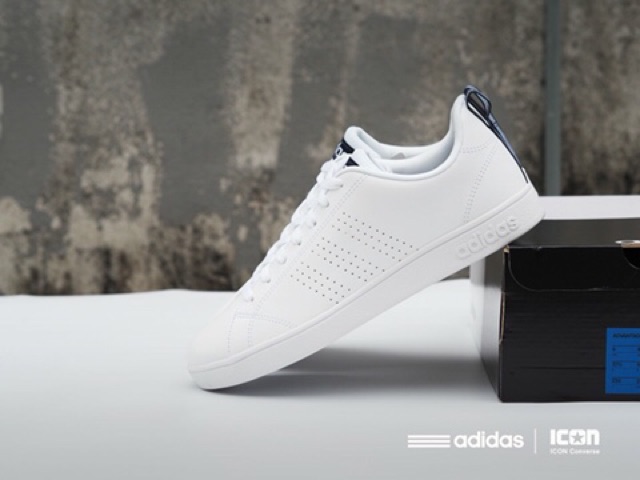 adidas gazelle silver green womens Adidas Neo Advantage Low Leather Trainers UK10/US10.5/EU44.5 F36422 White/Red   VintageTrainers