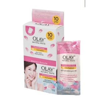 Olay natural white ป้องกันแสงแดด ผิวกระจ่างใส่ บำรุงผิว 7.5 x6ซอง