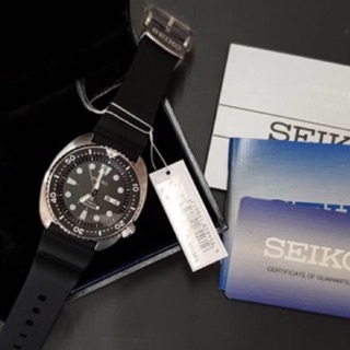 Seiko SRP777K1 รหัสใหม่ SRPE93K เต่าดำสายยาง เครื่องศูนย์ประกันศูนย์ไซโก้