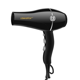 Ubeator Hair Dryer Professional Strong Power Hair Dryer - White Black (2200 W)