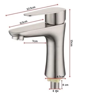 BAANHARDWARE ก๊อกน้ำ อ่างล้างหน้า สแตนเลส 304 แท้ รุ่นกระดก MA-A-2101S